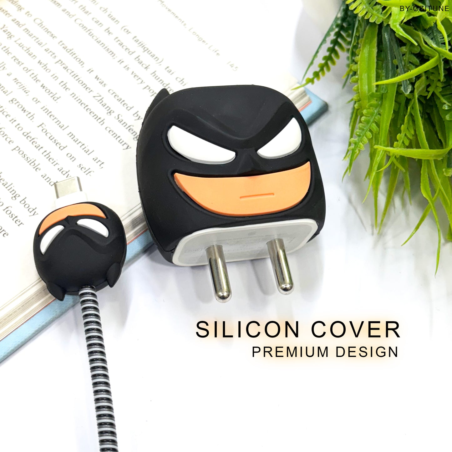 Batman iPhone 18W & 20W Charger Case Cover- For Adapter and Cable Protection (SILICONE)