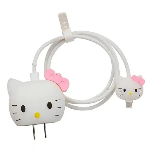 Cute Pink & White 20W Charger Case
