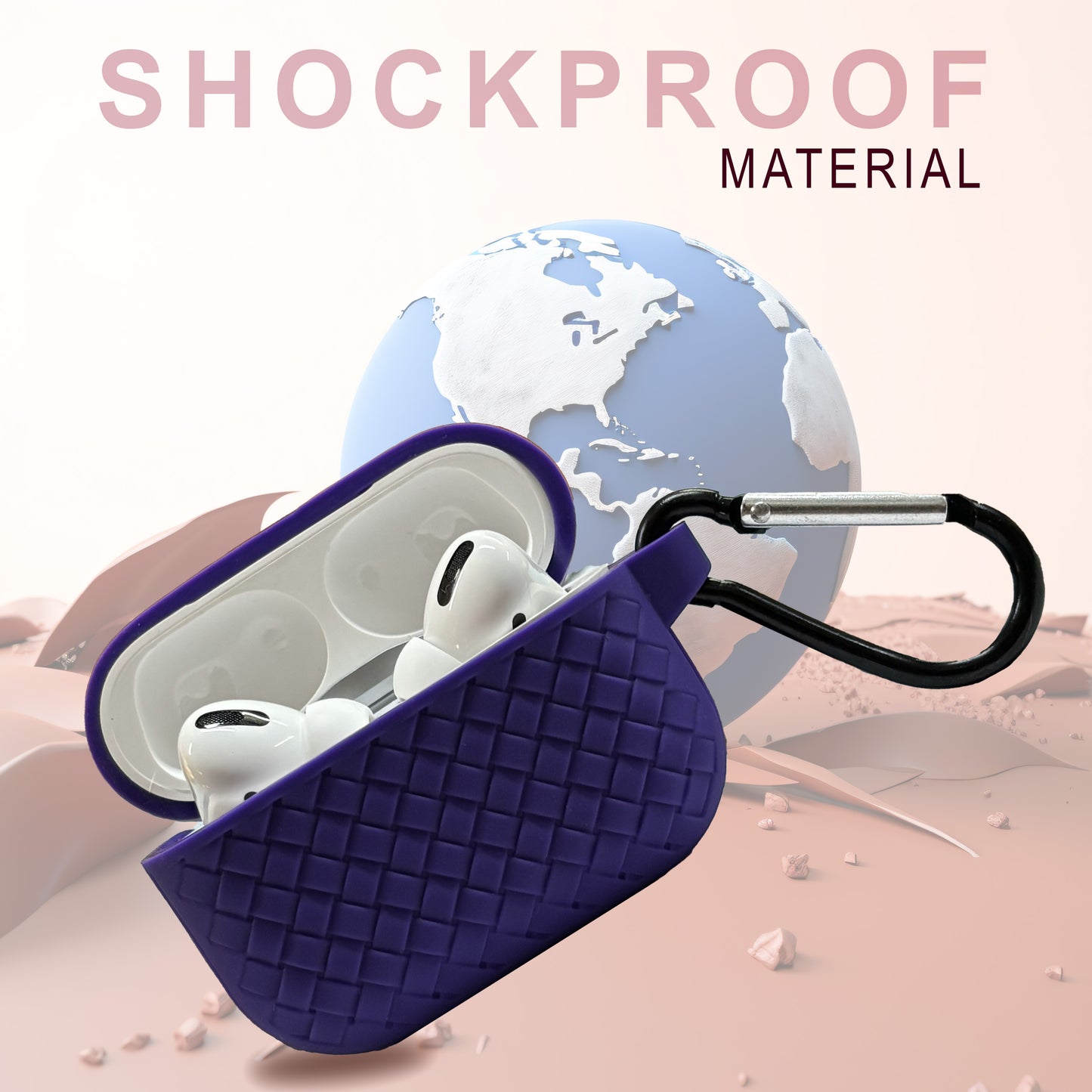 Silicone Airpods Pro Case (Purple)