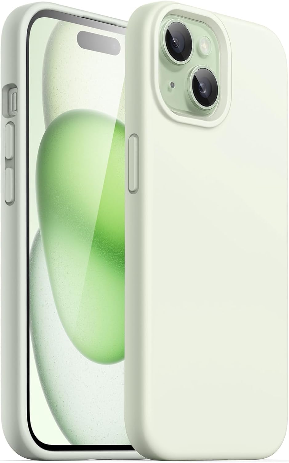 Premium Silicone Soft Case for iPhone 15 – Sleek, Shockproof & Stylish Protection- Green