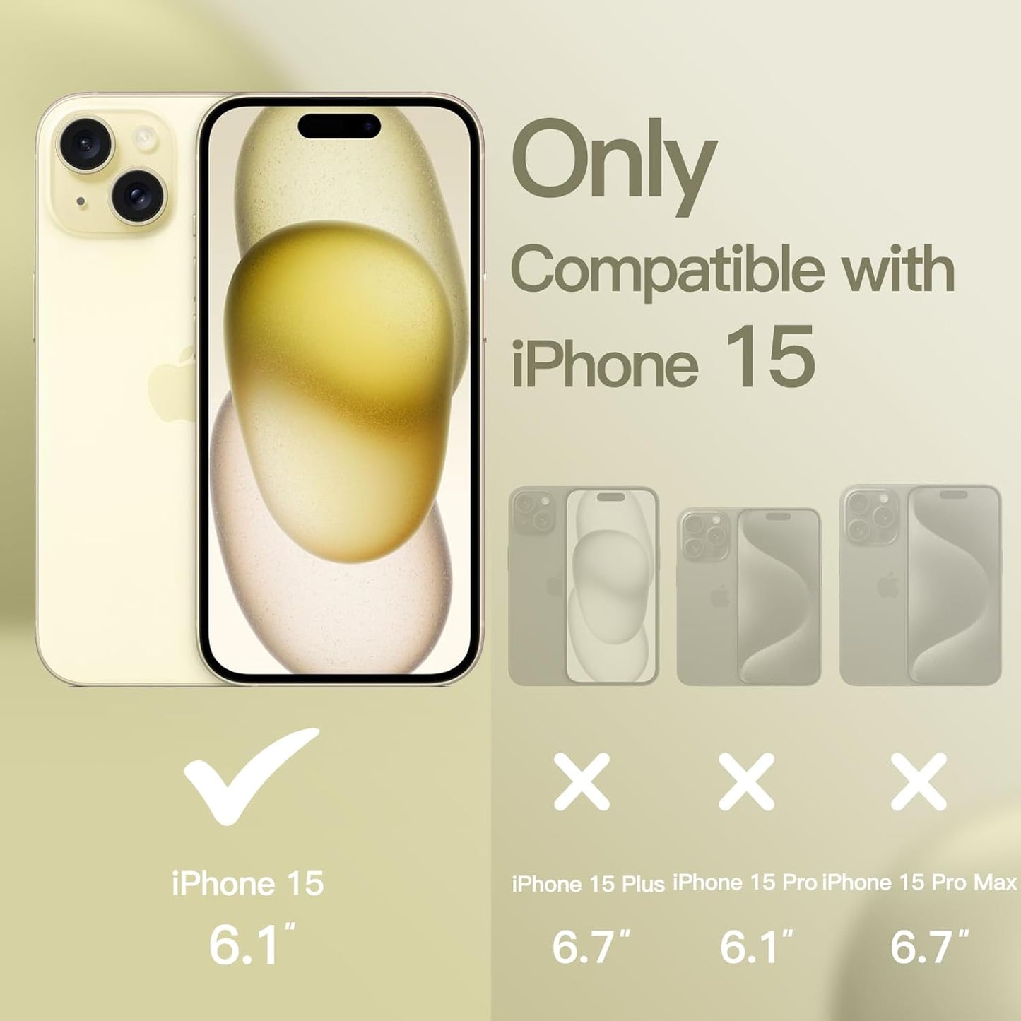 Premium Silicone Soft Case for iPhone 15 – Sleek, Shockproof & Stylish Protection- Yellow