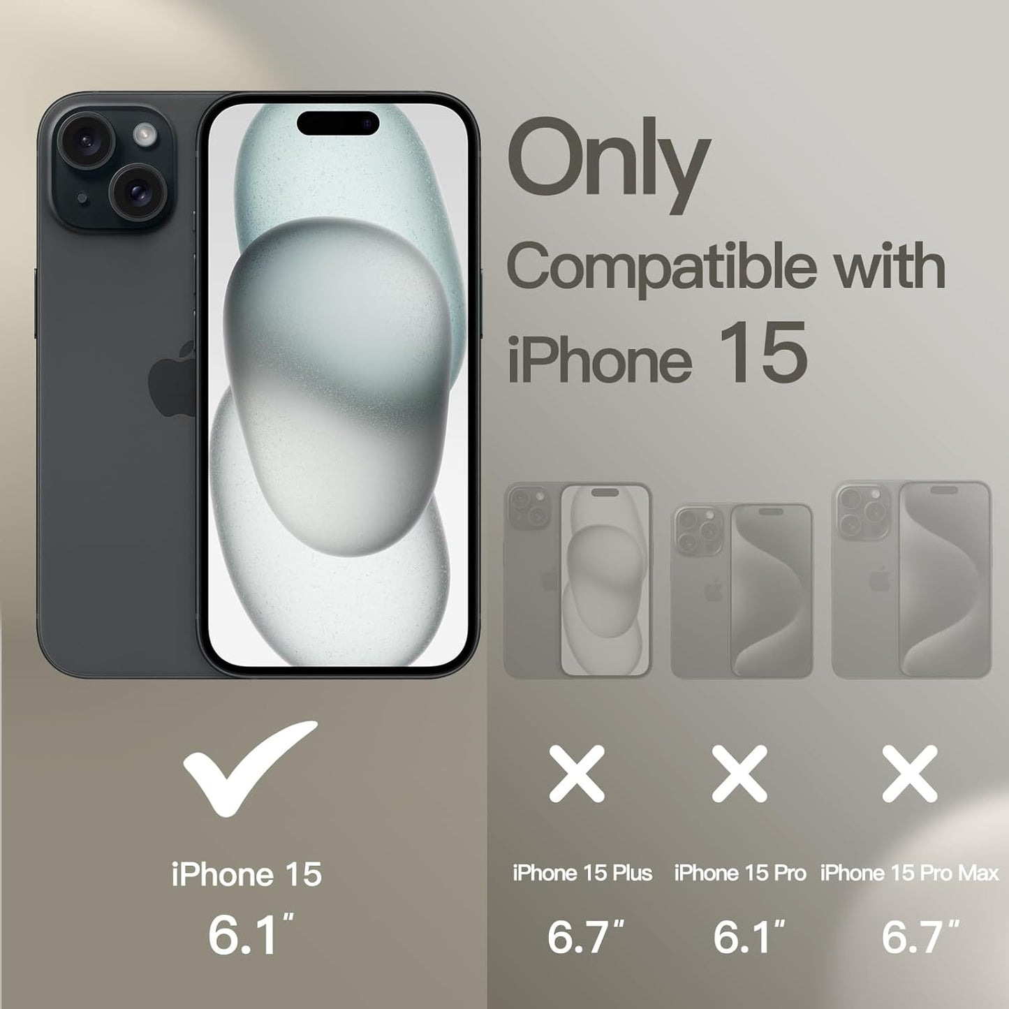 Premium Silicone Soft Case for iPhone 15 – Sleek, Shockproof & Stylish Protection- Clay