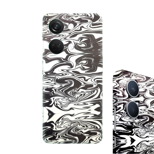 Black & White Texture Mobile Skin Wrap
